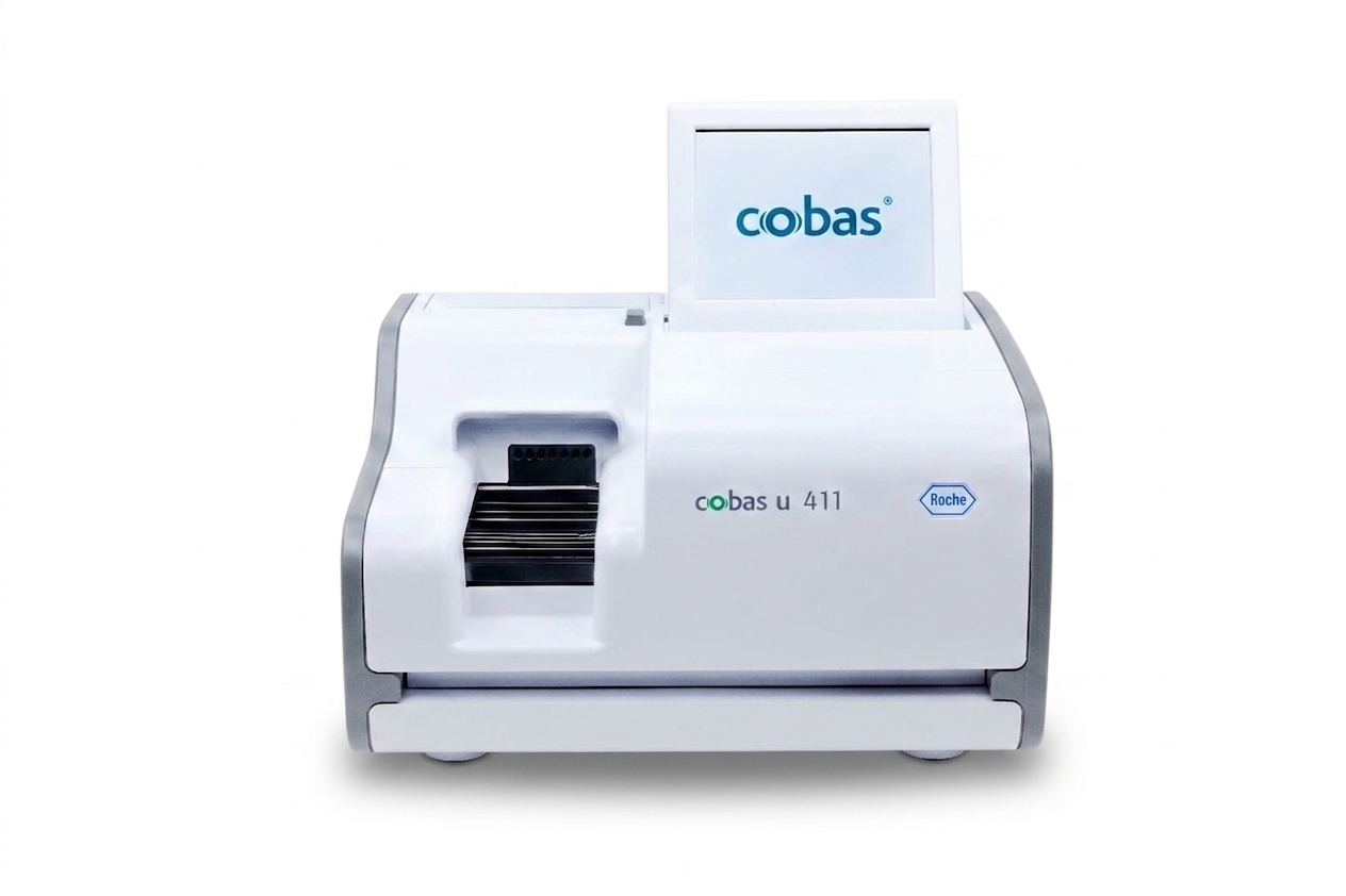 Roche cobas u 411 실제 제품 사진